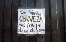 Se vende cerveza