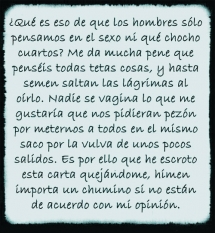 Manuscrito de un hombre defendiéndose