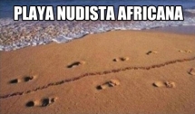 En África las playas nudistas tienen estas huellas