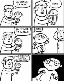 Donde esta la mama?