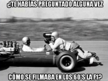 Cómo filmaban la fórmula 1 en los 60?