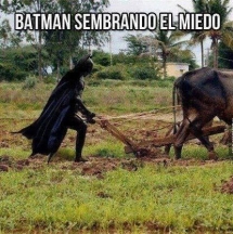 Batman sembrando el miedo 