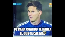 Cuando a Messi no le cae bien algo