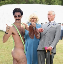 El principe Carlos se asusta con Borat