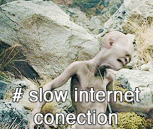 Así me pongo cuando internet está lenta