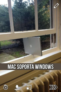 En la foto queda claro, MAC SOPORTA WINDOWS