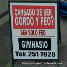 Cansado de ser gordo y feo?