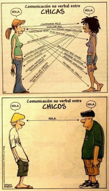 Comunicación verbal entre chicas y chicos